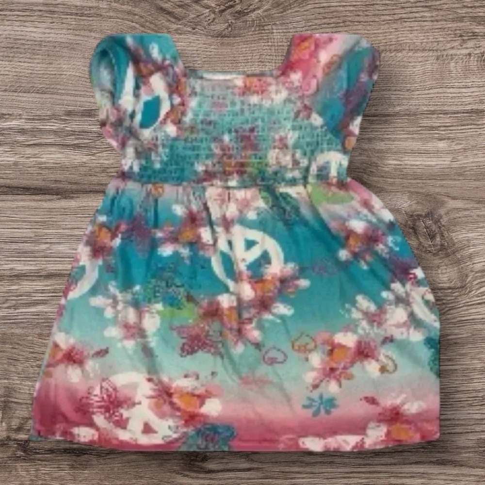 FLAPDOODLES EUC GIRLS COTTON TOP SUMMER FALL TOPS SHIRTS SHIRT FLORAL SIZE 5